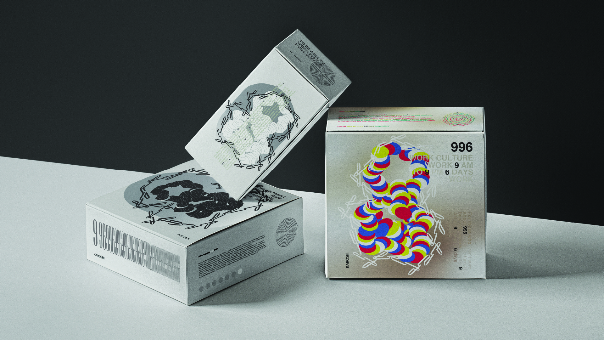<i>Second packaging design on 996 working culture</i>