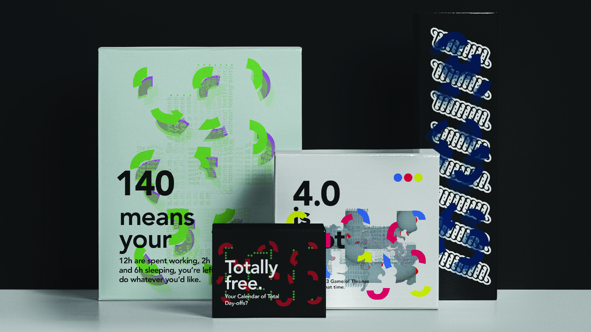 <i>Fourth packaging design on 996 working culture</i>